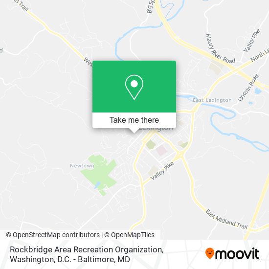 Mapa de Rockbridge Area Recreation Organization