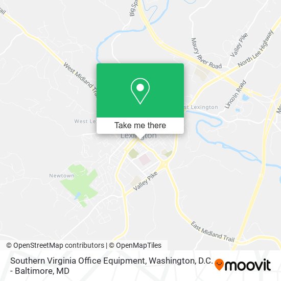 Mapa de Southern Virginia Office Equipment