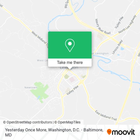 Yesterday Once More map