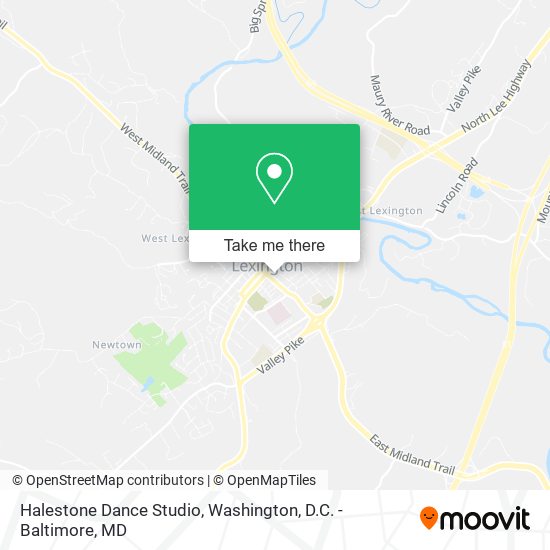 Mapa de Halestone Dance Studio