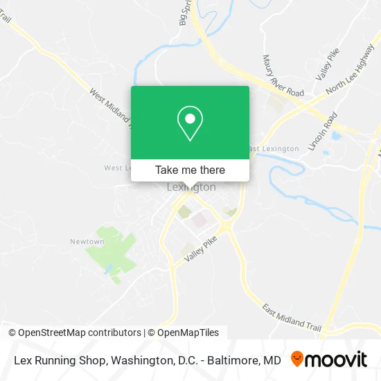 Lex Running Shop map