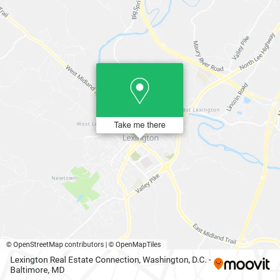 Lexington Real Estate Connection map