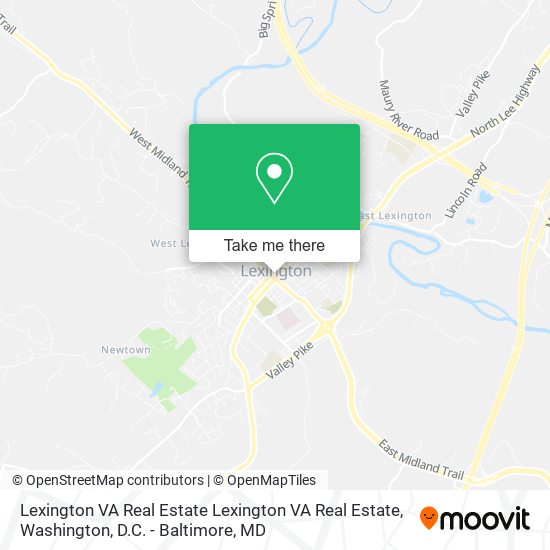 Lexington VA Real Estate Lexington VA Real Estate map