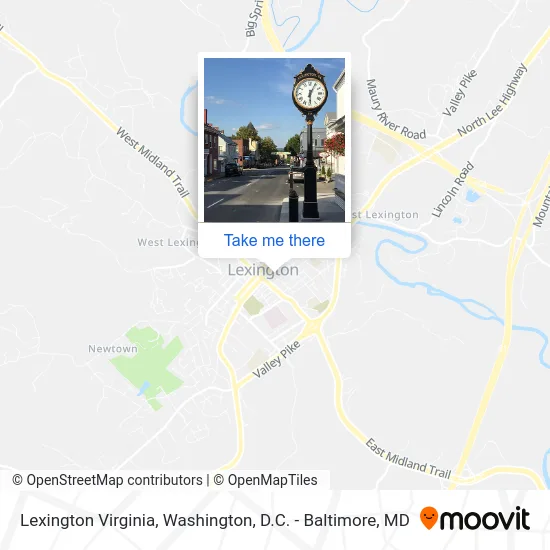 Lexington Virginia map