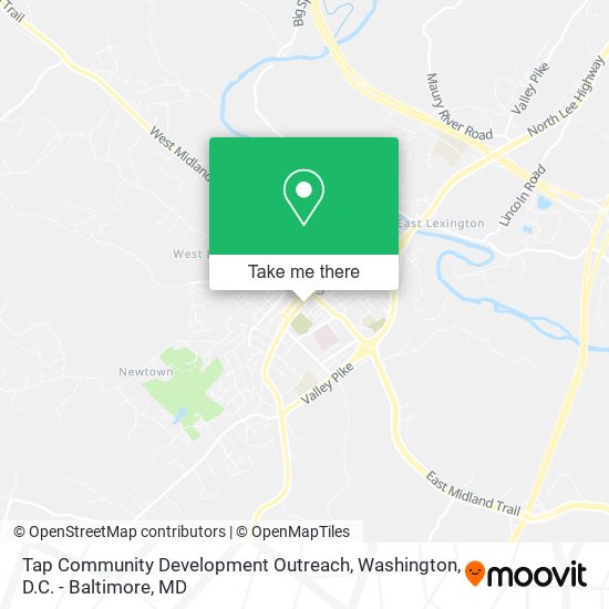 Tap Community Development Outreach map