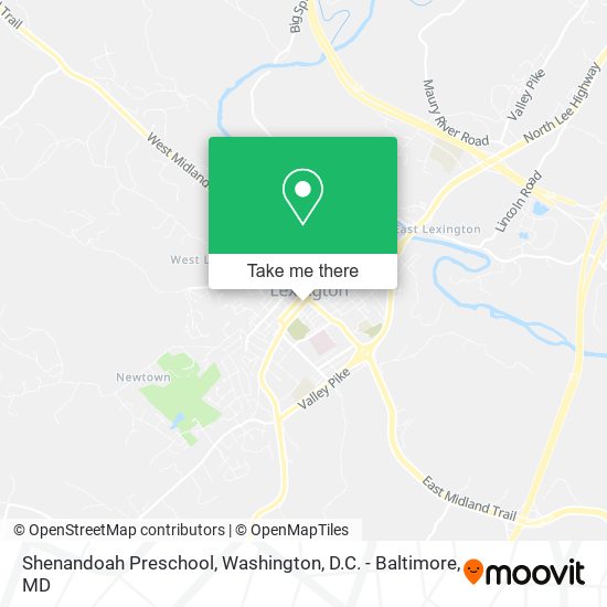Mapa de Shenandoah Preschool