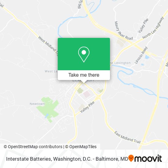 Interstate Batteries map