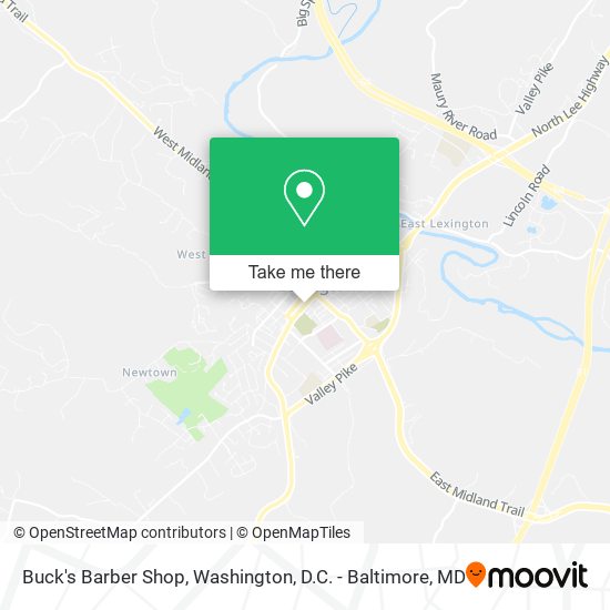 Buck's Barber Shop map