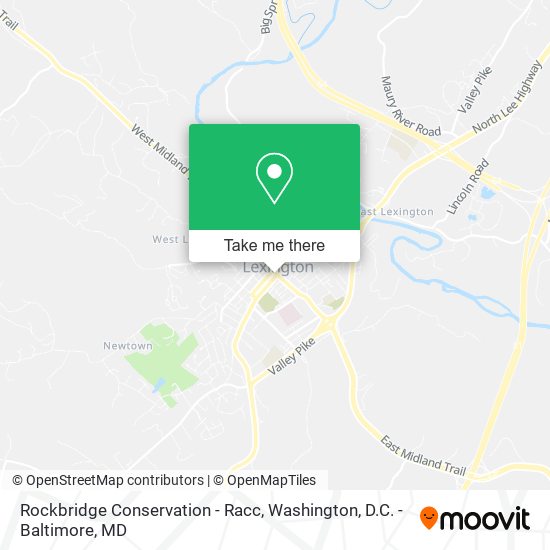 Mapa de Rockbridge Conservation - Racc