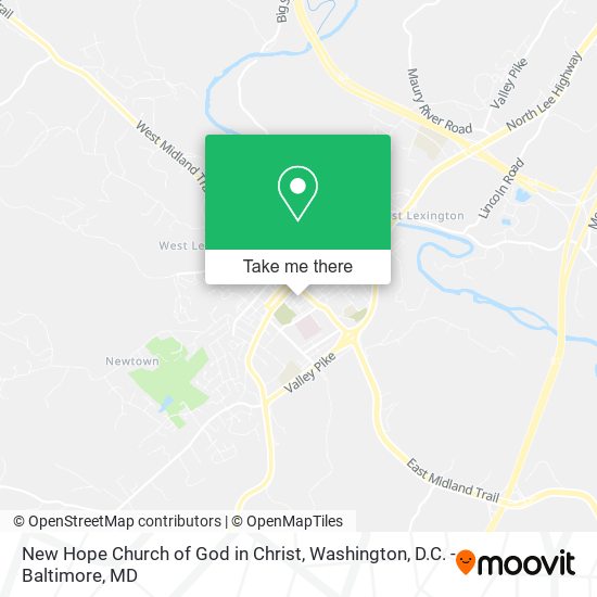 New Hope Church of God in Christ map