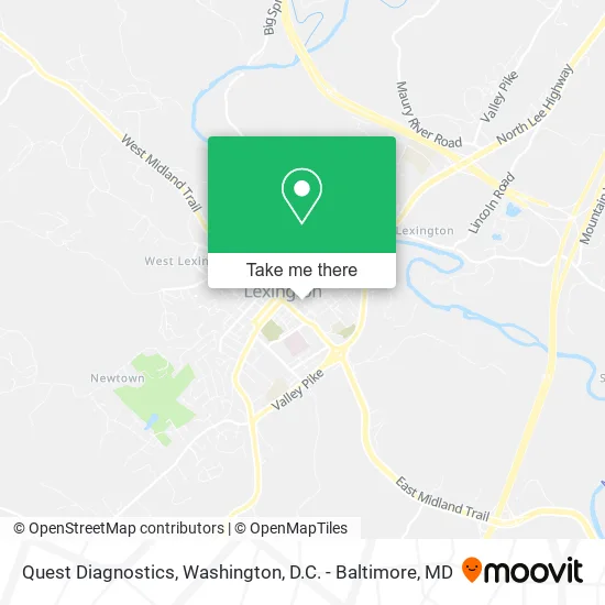 Quest Diagnostics map
