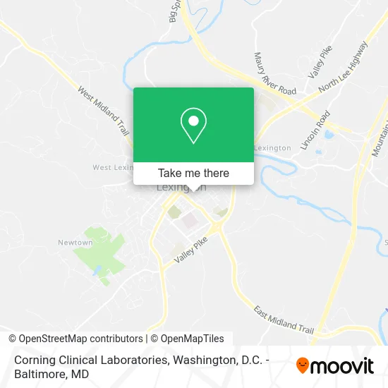 Corning Clinical Laboratories map