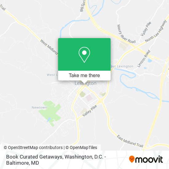 Mapa de Book Curated Getaways