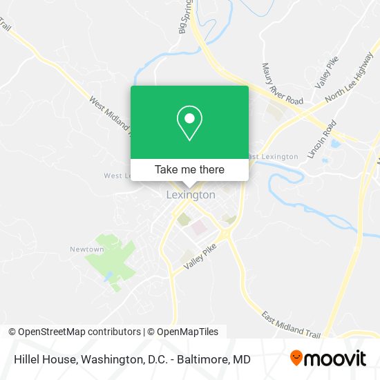 Hillel House map