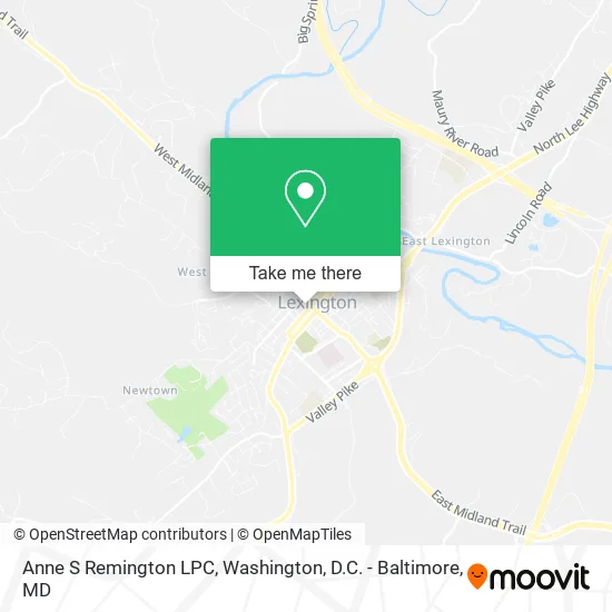 Anne S Remington LPC map