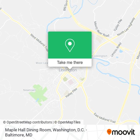 Maple Hall Dining Room map