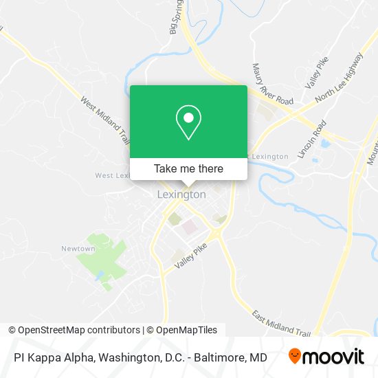 PI Kappa Alpha map