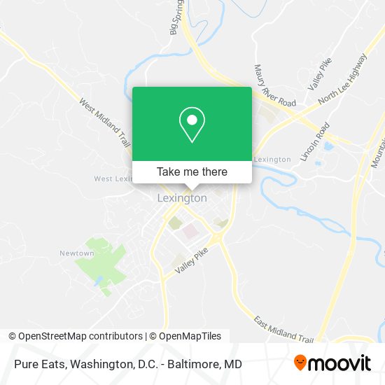 Pure Eats map