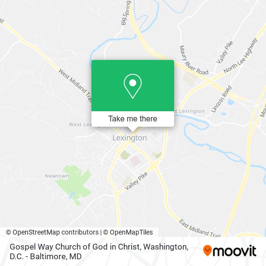 Mapa de Gospel Way Church of God in Christ