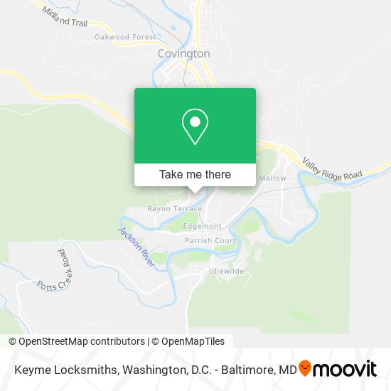 Keyme Locksmiths map