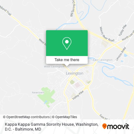 Mapa de Kappa Kappa Gamma Sorority House