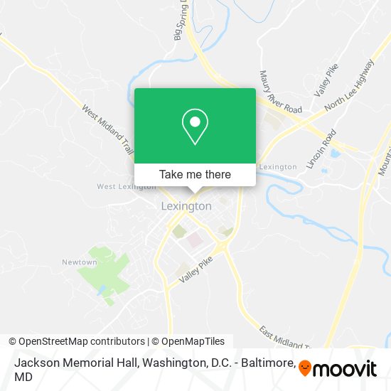 Jackson Memorial Hall map