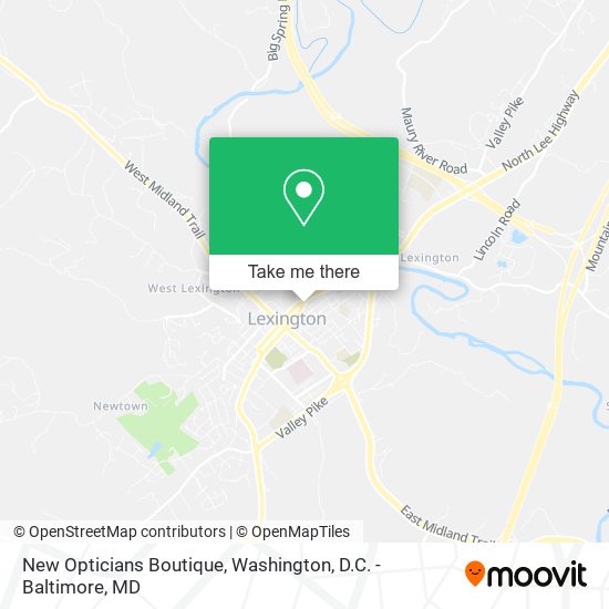 New Opticians Boutique map