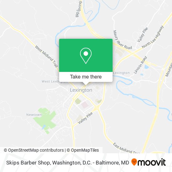 Skips Barber Shop map