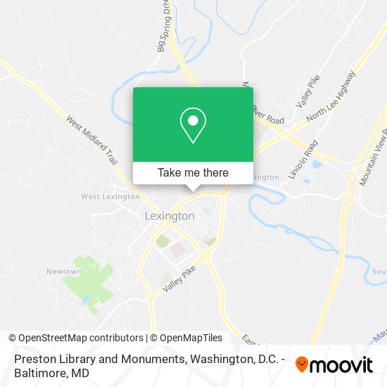 Preston Library and Monuments map