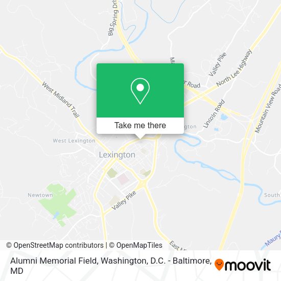Alumni Memorial Field map