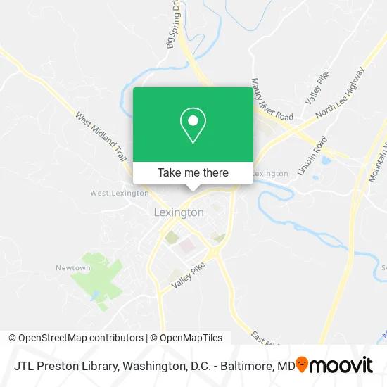 Mapa de JTL Preston Library