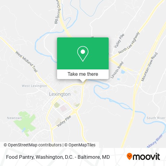 Food Pantry map