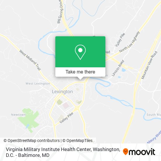 Mapa de Virginia Military Institute Health Center