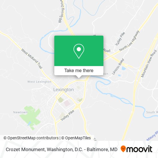 Crozet Monument map