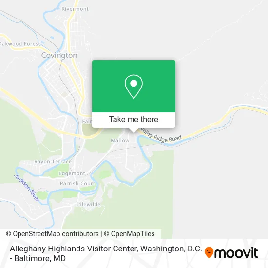 Alleghany Highlands Visitor Center map