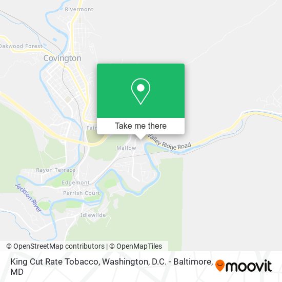 King Cut Rate Tobacco map