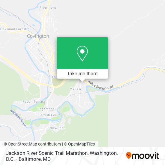 Jackson River Scenic Trail Marathon map