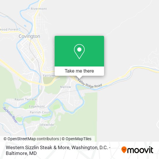 Mapa de Western Sizzlin Steak & More