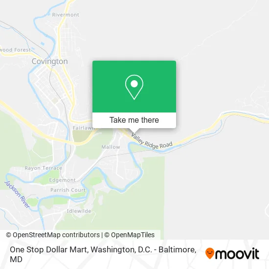 One Stop Dollar Mart map