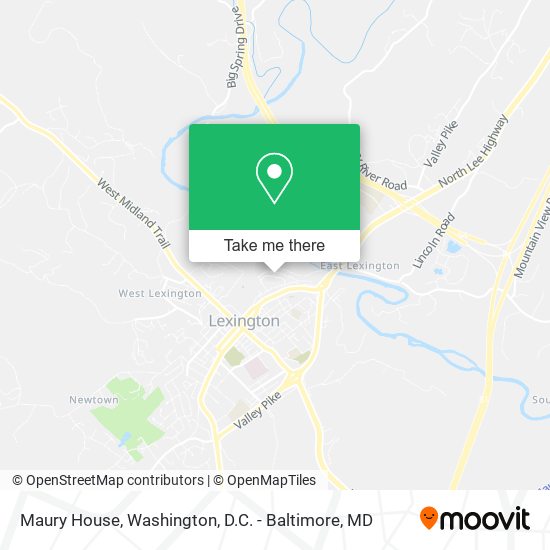 Maury House map