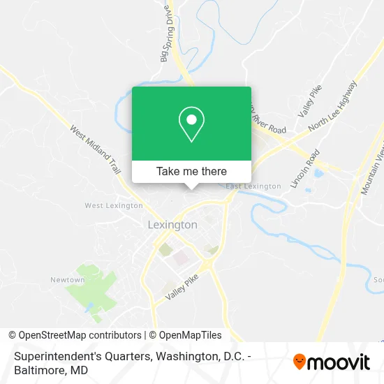Superintendent's Quarters map