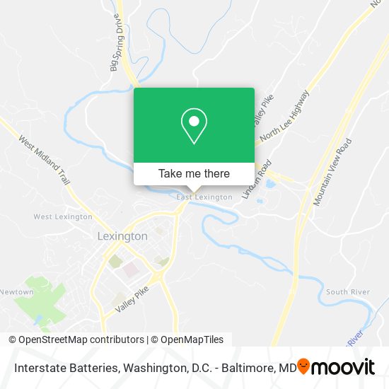 Interstate Batteries map
