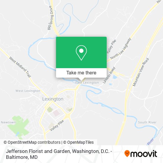 Mapa de Jefferson Florist and Garden