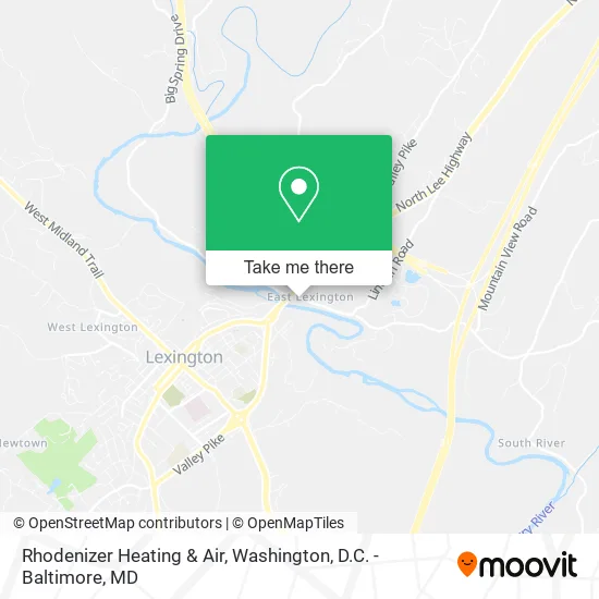 Rhodenizer Heating & Air map