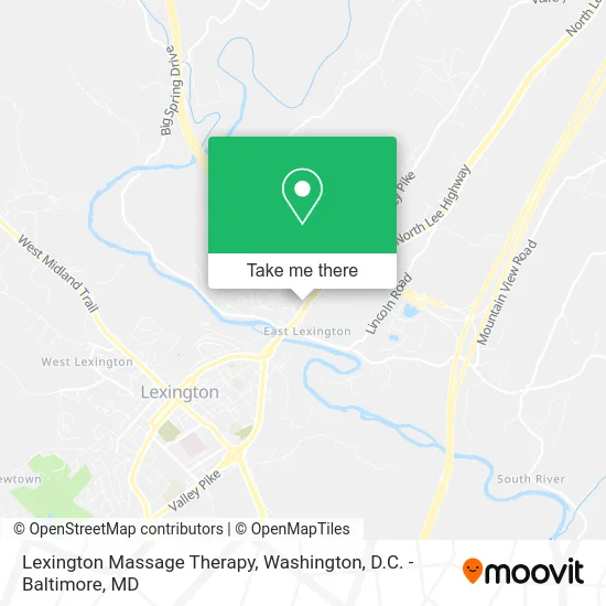 Lexington Massage Therapy map