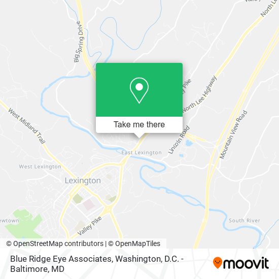 Blue Ridge Eye Associates map