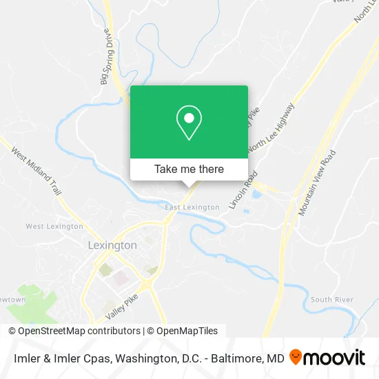 Imler & Imler Cpas map