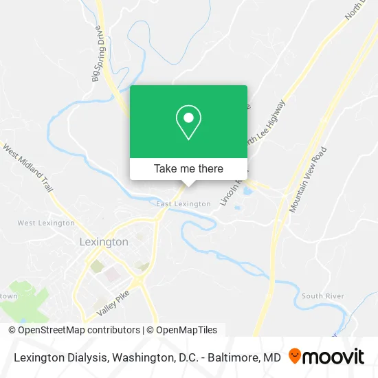 Lexington Dialysis map