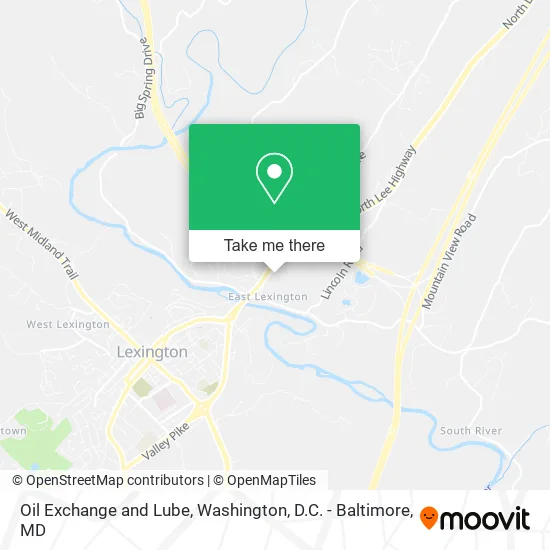 Oil Exchange and Lube map