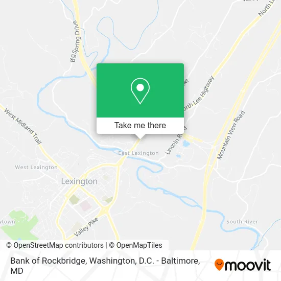Bank of Rockbridge map